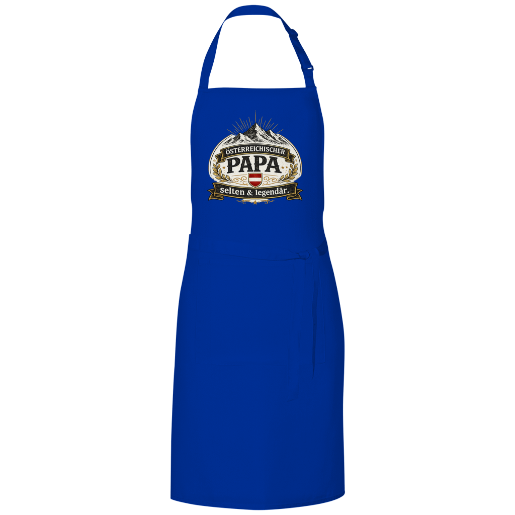Grillschürze „Österreichischer Papa – selten & legendär“ | Lustige BBQ Schürze für Papa