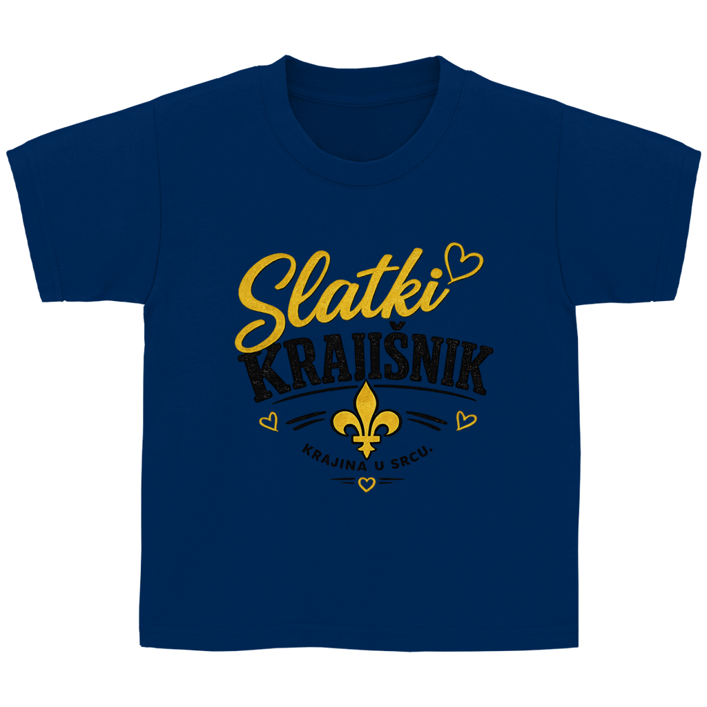 Kinder T-Shirt „Slatki Krajišnik“ – Lustiges Balkan Kinder Shirt aus Baumwolle