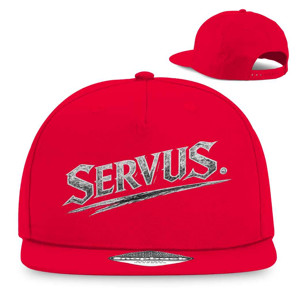 Snapback Rapper Cap „Servus“ – Österreichische Streetwear Cap im Retro Style