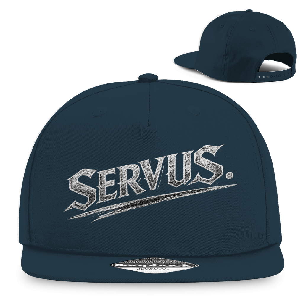 Snapback Rapper Cap „Servus“ – Österreichische Streetwear Cap im Retro Style