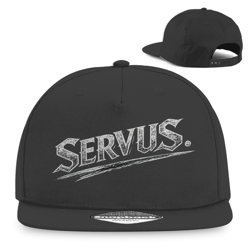 Snapback Rapper Cap „Servus“ – Österreichische Streetwear Cap im Retro Style