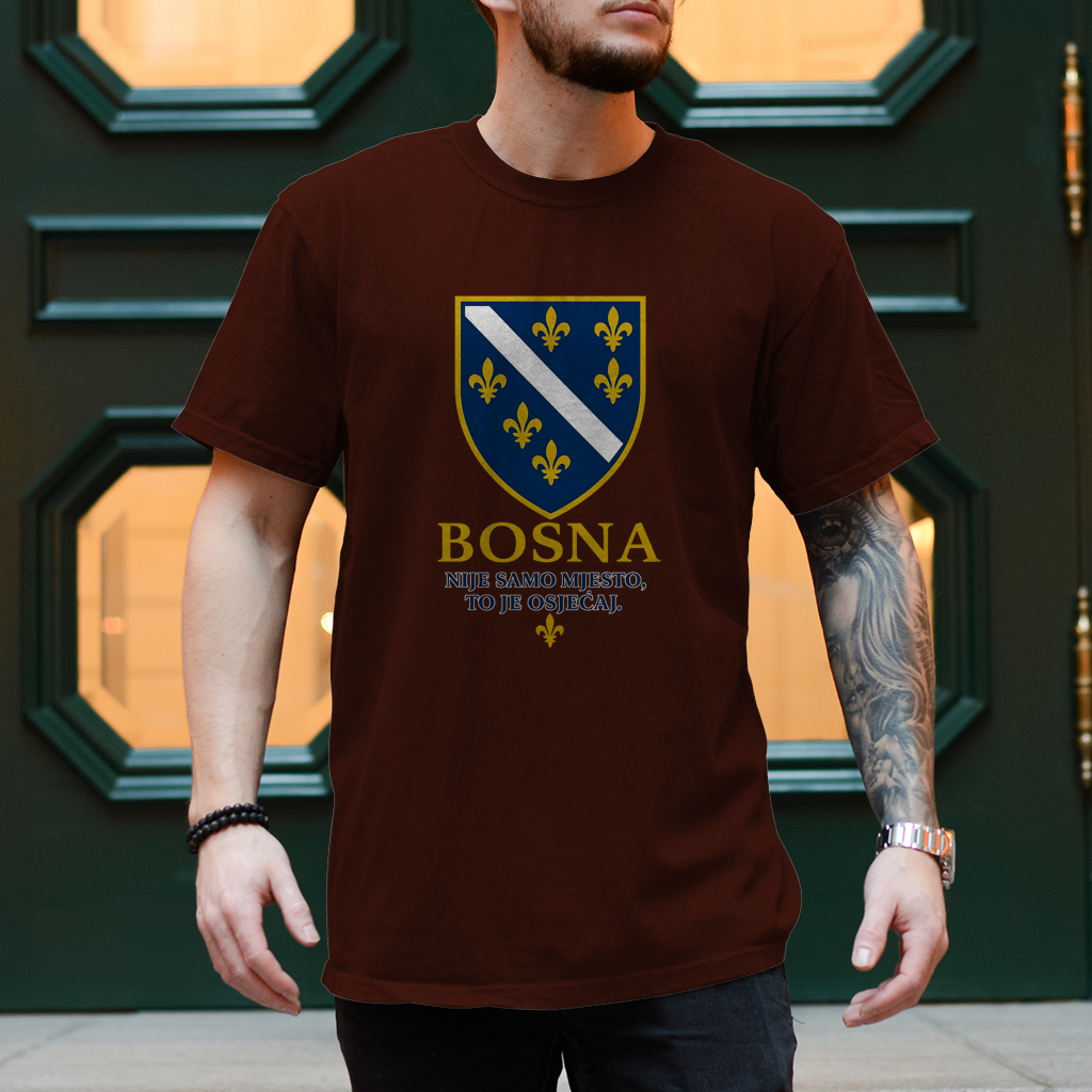 Herren T-Shirt Bosna Nije Samo Mjesto To Je Osjecaj