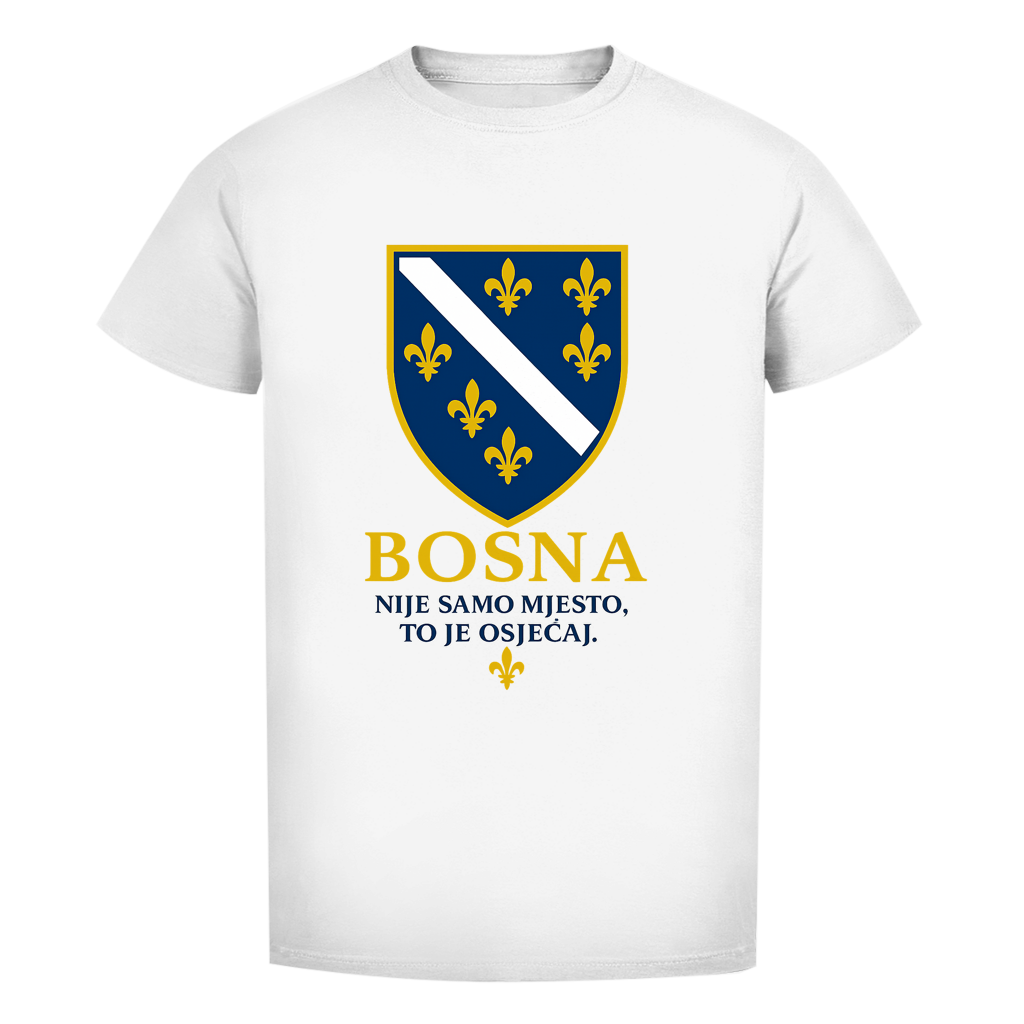 Muška Premium Organska Majica Bosna Nije Samo Mjesto To Je Osjećaj