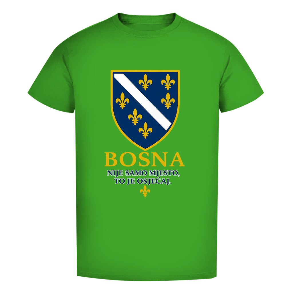 Muška Premium Organska Majica Bosna Nije Samo Mjesto To Je Osjećaj