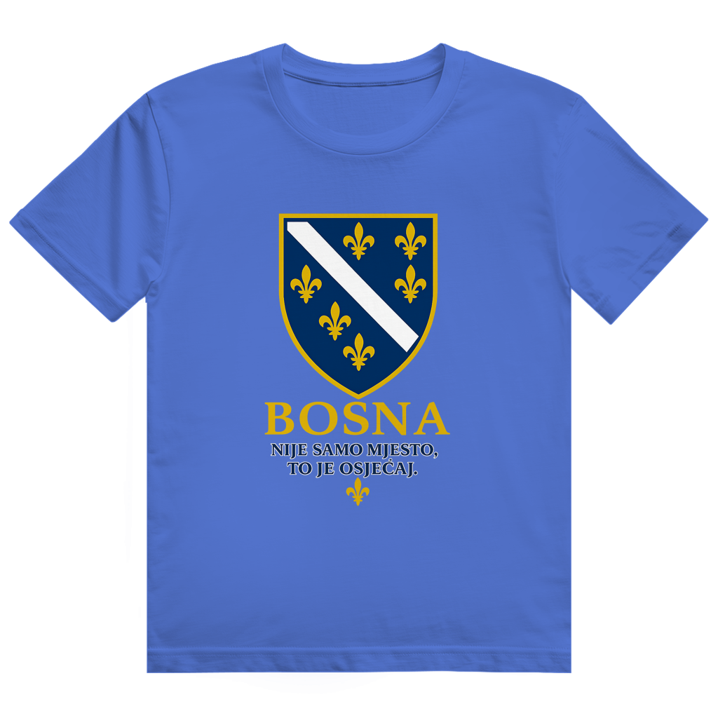 Herren Heavy Cotton T-Shirt Bosna Nije Samo Mjesto To Je Osjećaj