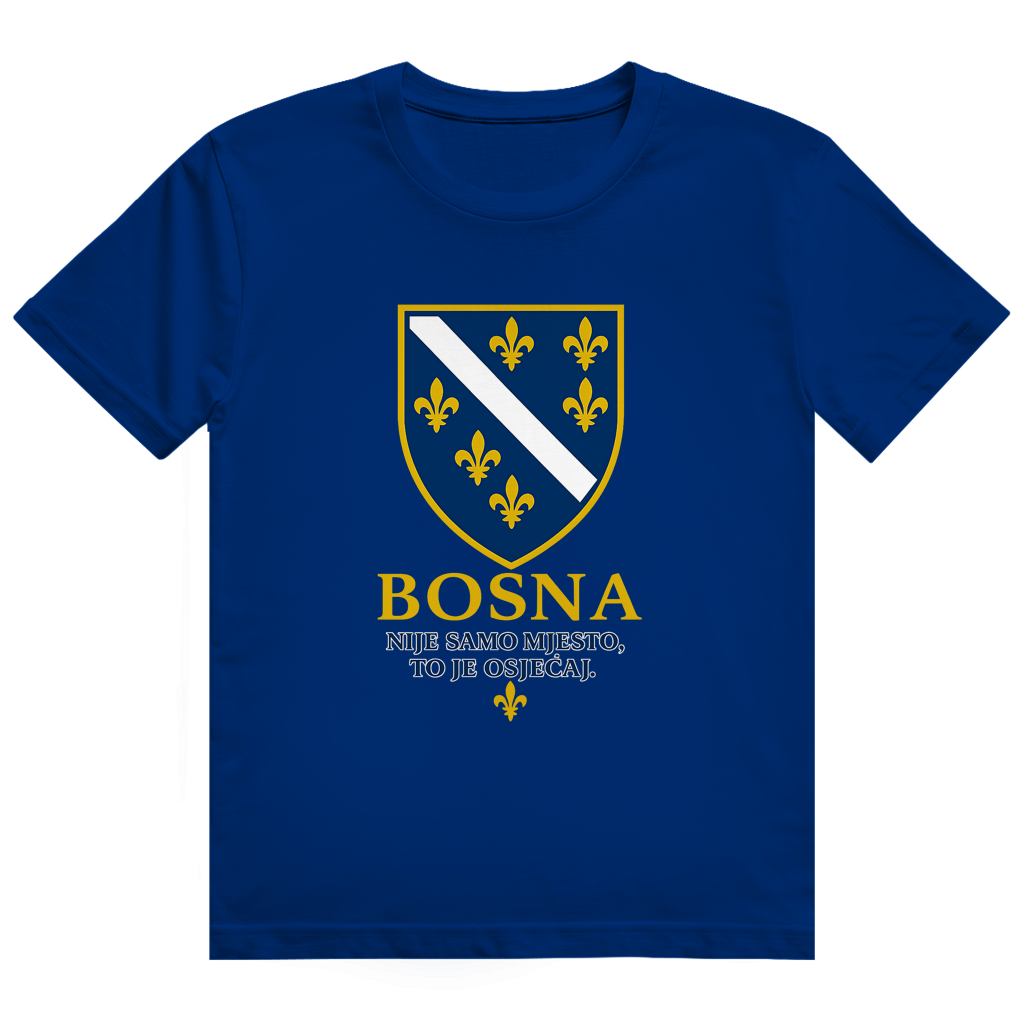 Herren Heavy Cotton T-Shirt Bosna Nije Samo Mjesto To Je Osjećaj