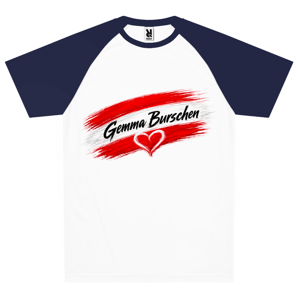 Unisex Atmungsaktives Sport T-Shirt - Gemma Burschen Österreich Funktionsshirt mit Herz