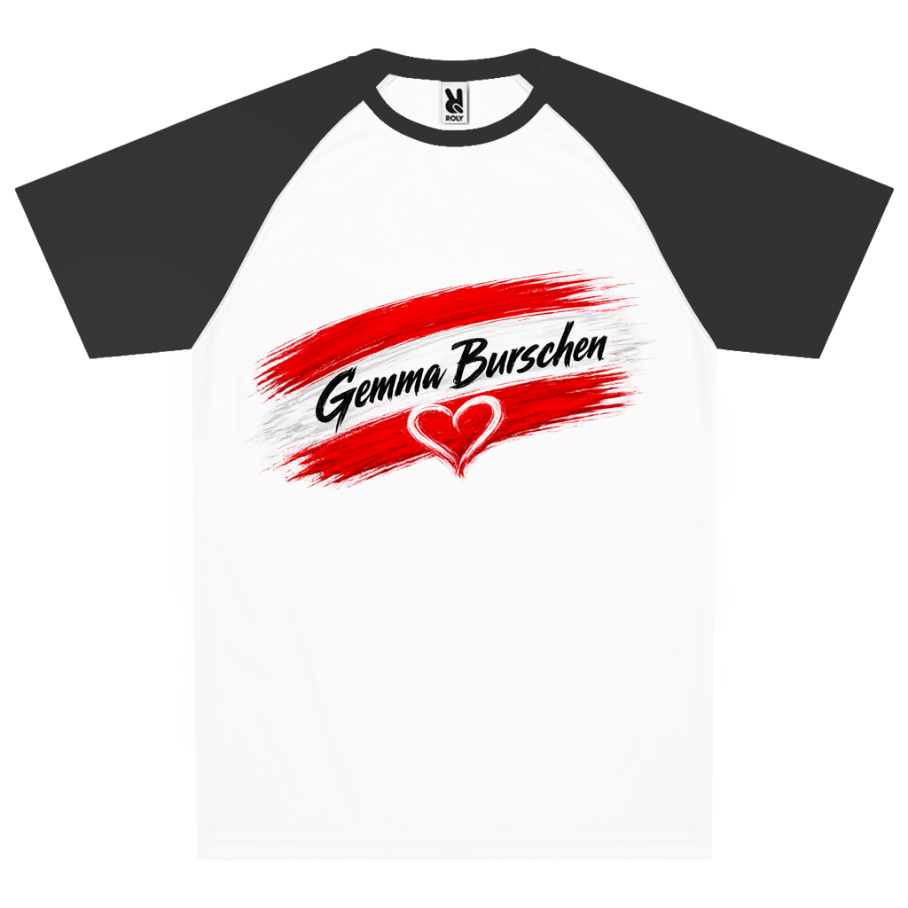 Unisex Atmungsaktives Sport T-Shirt - Gemma Burschen Österreich Funktionsshirt mit Herz