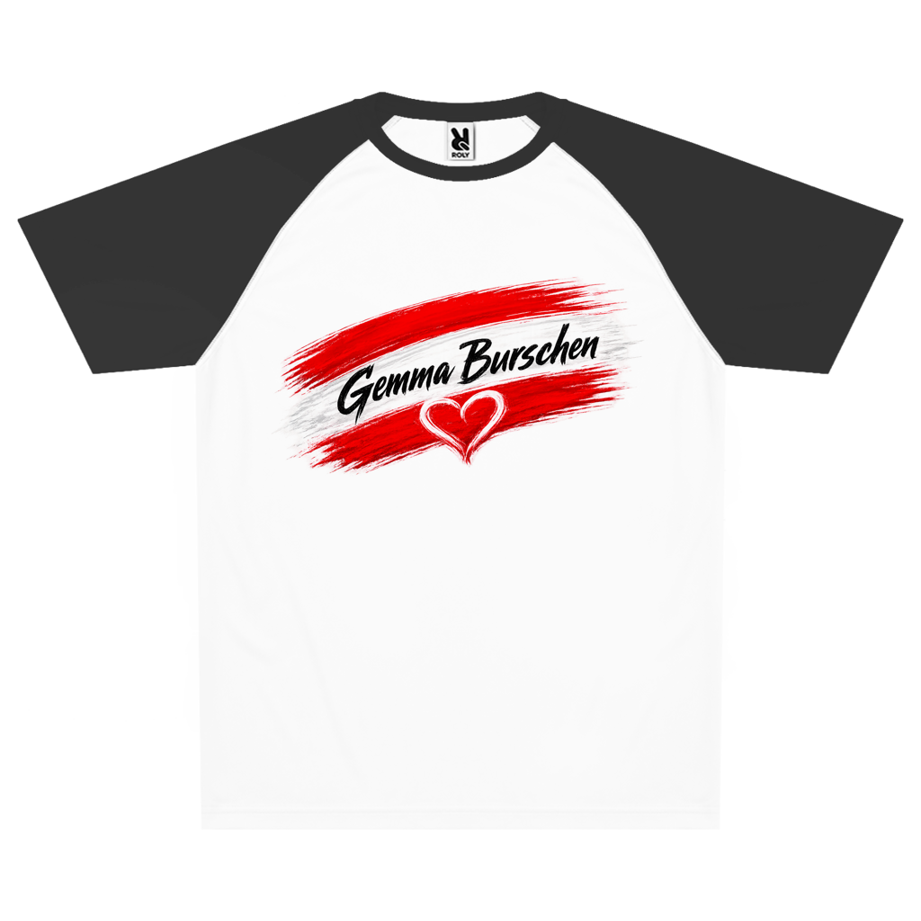 Kinder Atmungsaktives Sport T-Shirt - Gemma Burschen Österreich Funktionsshirt mit Herz