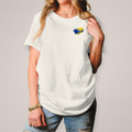 Damen T-Shirt  Bosnien Flagge Herz