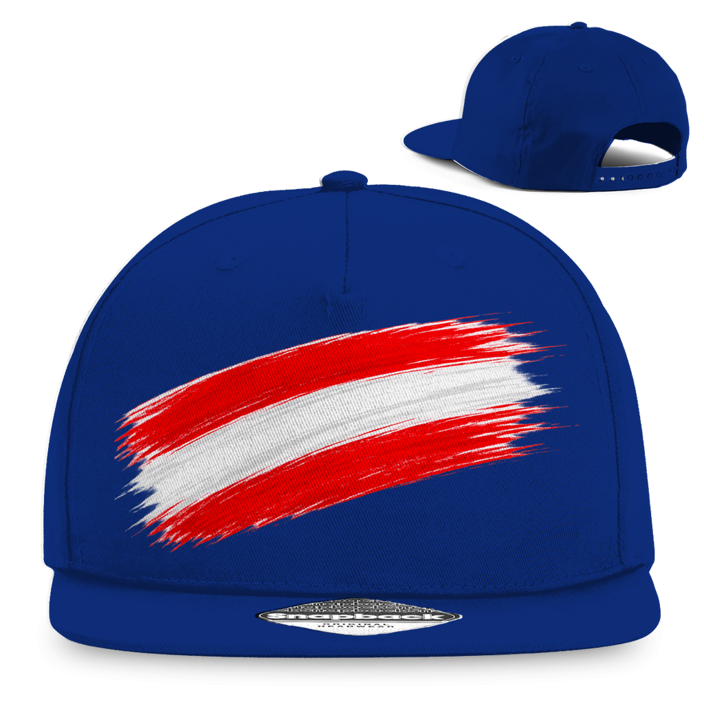 Einfach Österreich 🇦🇹 Rapper Cap | Österreich Snapback mit Rot-Weiß-Rot Design