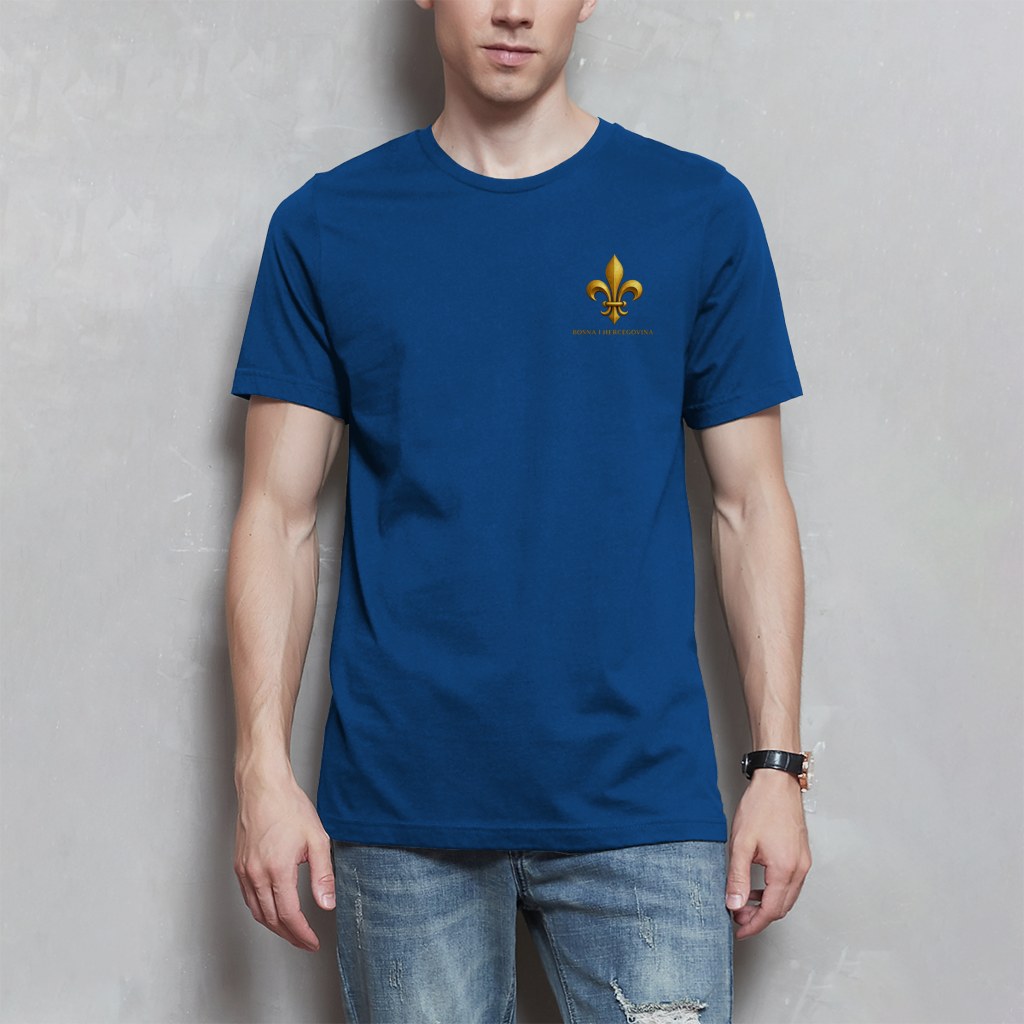 Herren T-Shirt Goldener Bosnischer Ljiljan