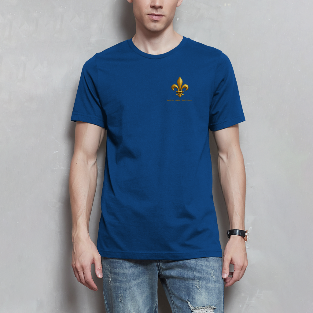 Herren T-Shirt Goldener Bosnischer Ljiljan