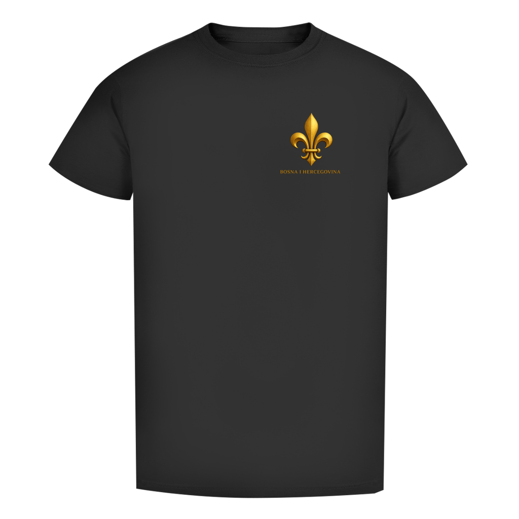 Herren Premium Bio T-Shirt Goldener Bosnischer Ljiljan