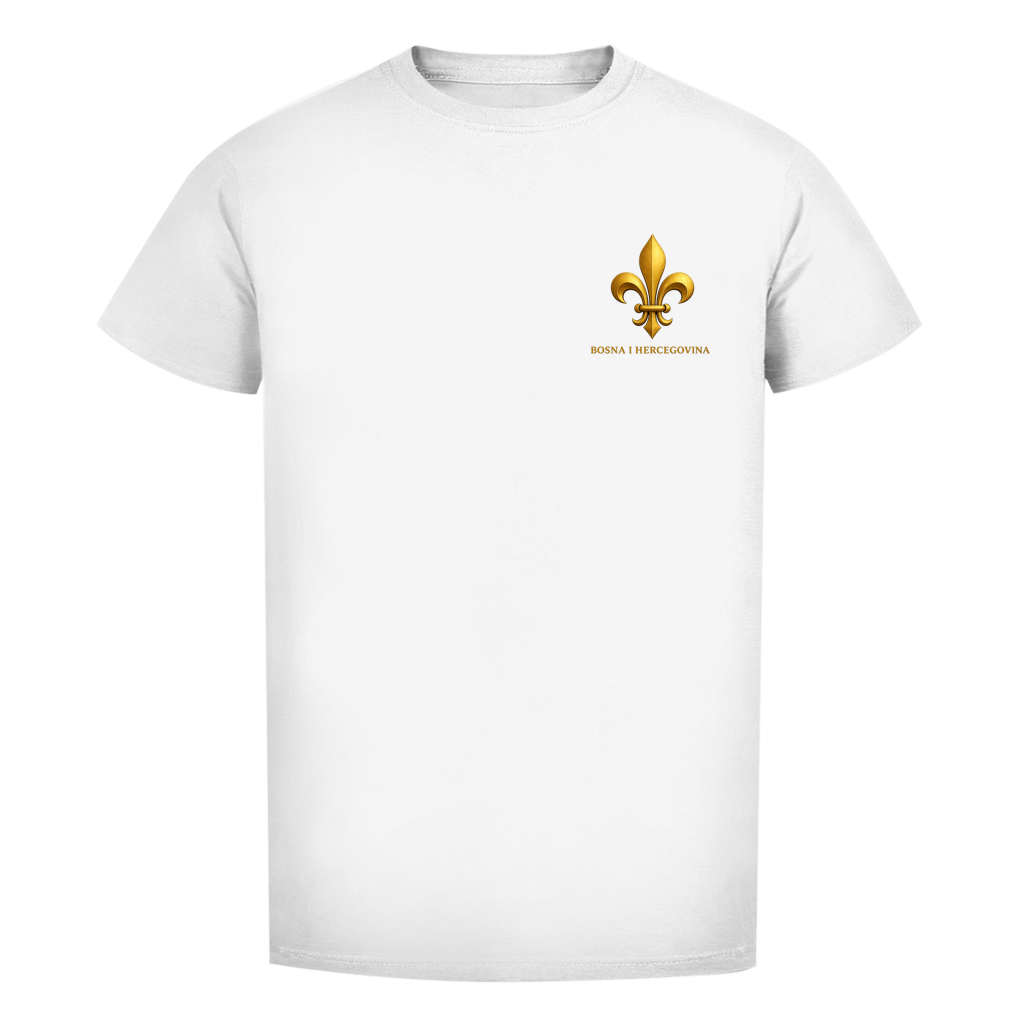 Herren Premium Bio T-Shirt Goldener Bosnischer Ljiljan