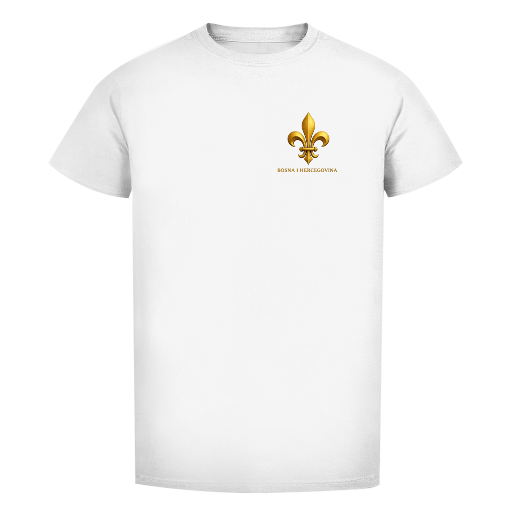 Herren Premium Bio T-Shirt Goldener Bosnischer Ljiljan