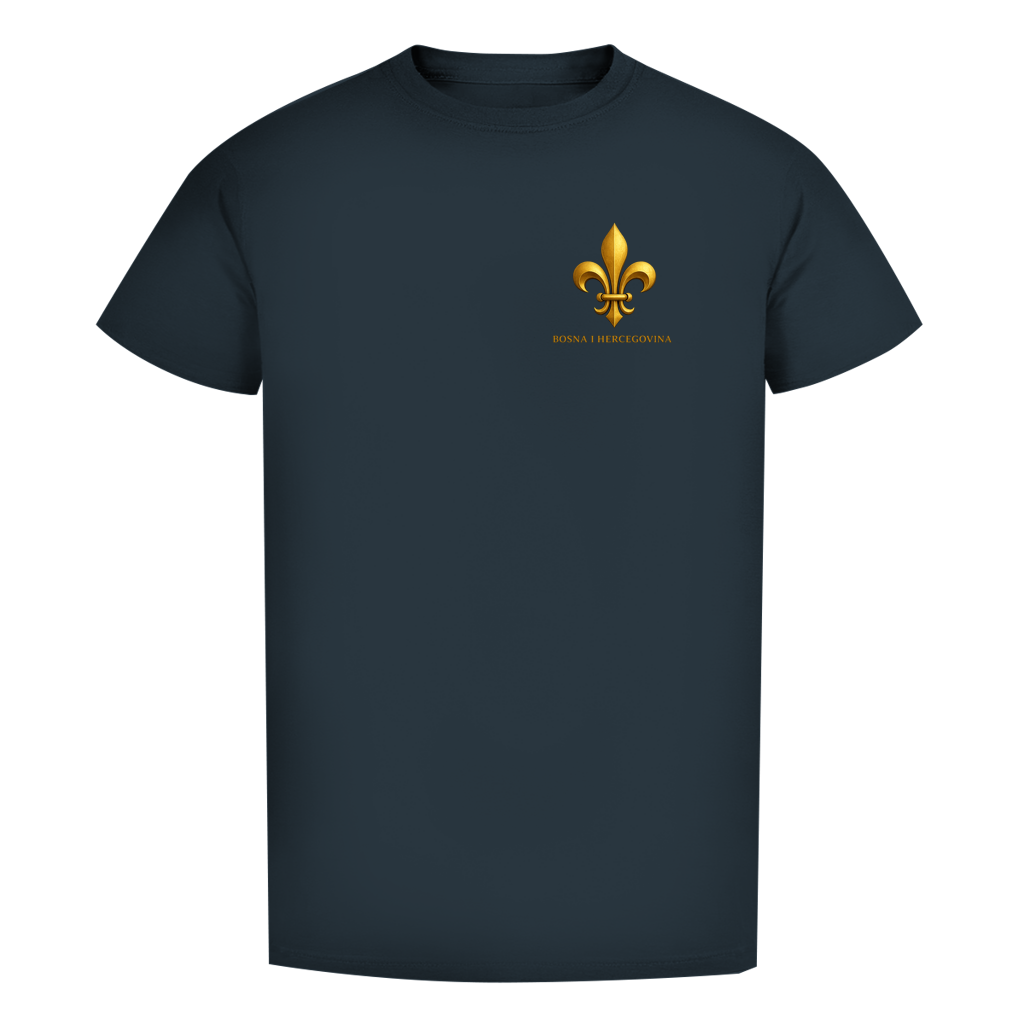 Herren Premium Bio T-Shirt Goldener Bosnischer Ljiljan