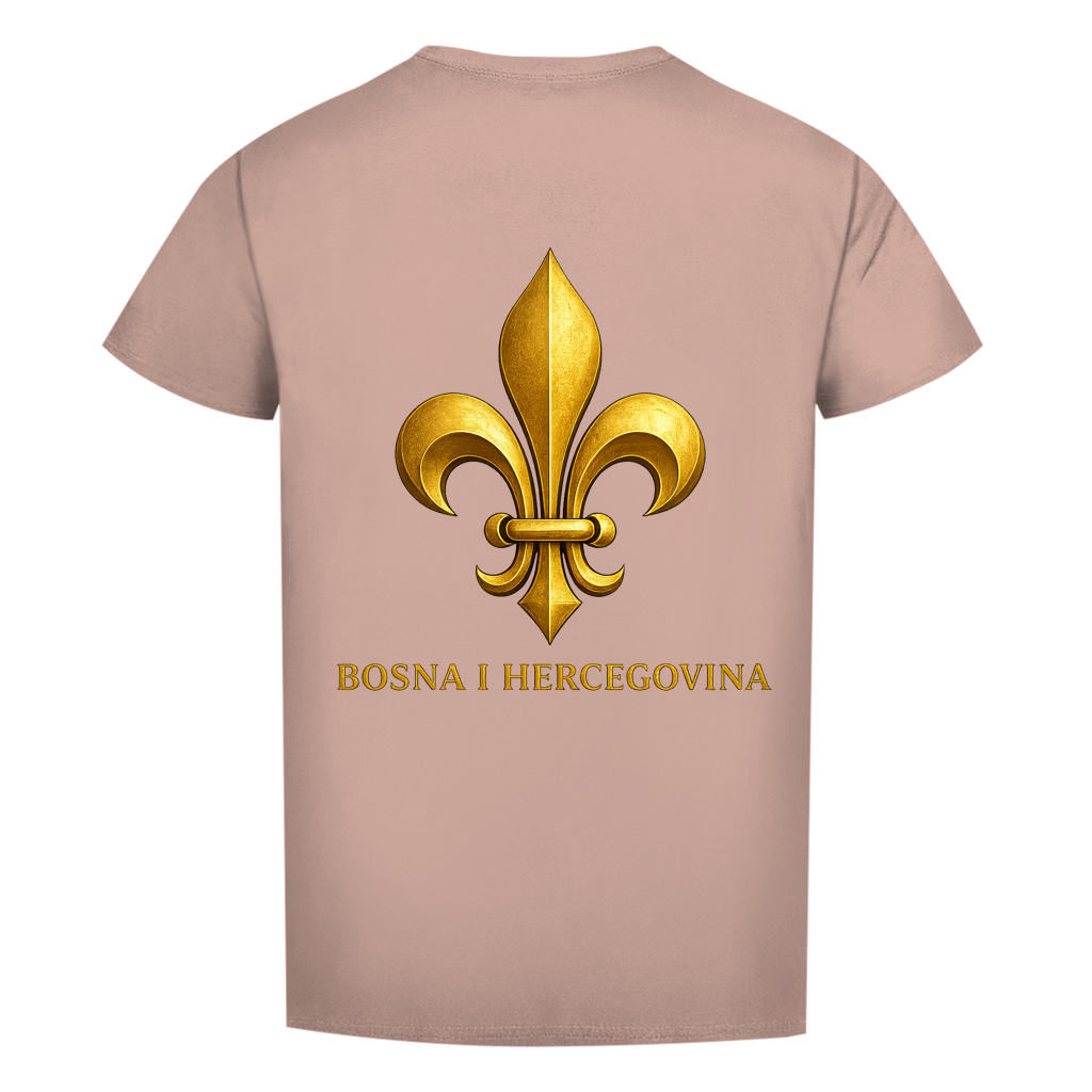 Herren Premium Bio T-Shirt Goldener Bosnischer Ljiljan