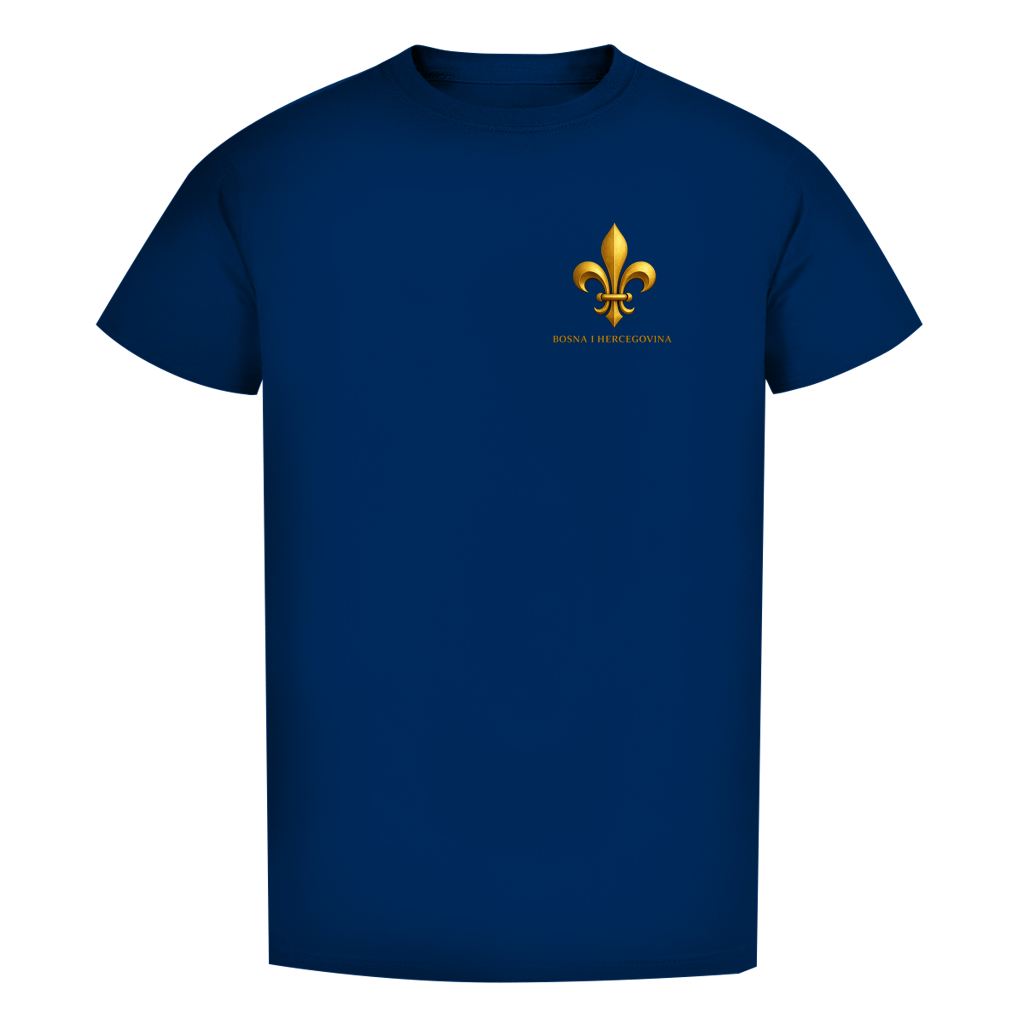 Herren Premium Bio T-Shirt Goldener Bosnischer Ljiljan