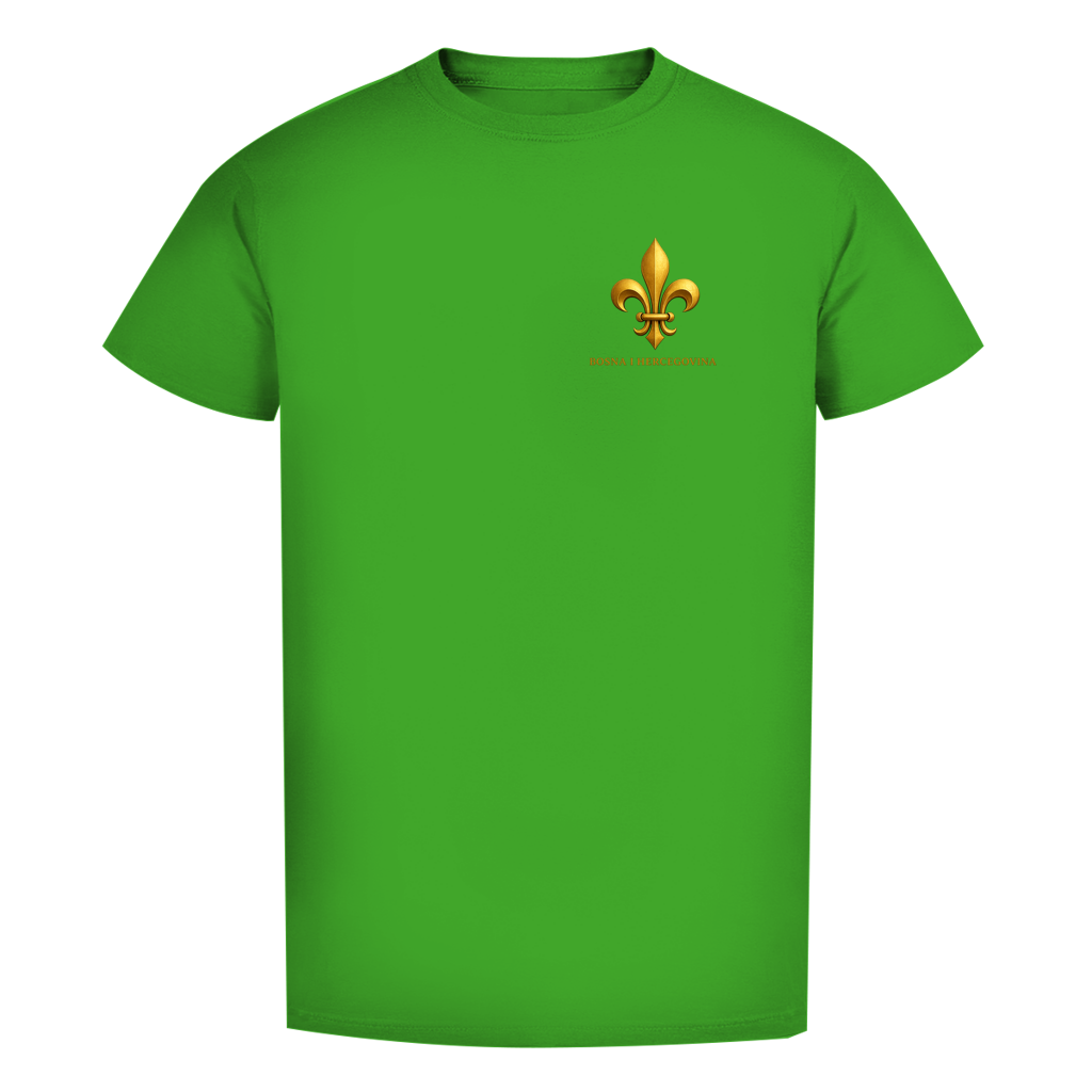 Herren Premium Bio T-Shirt Goldener Bosnischer Ljiljan