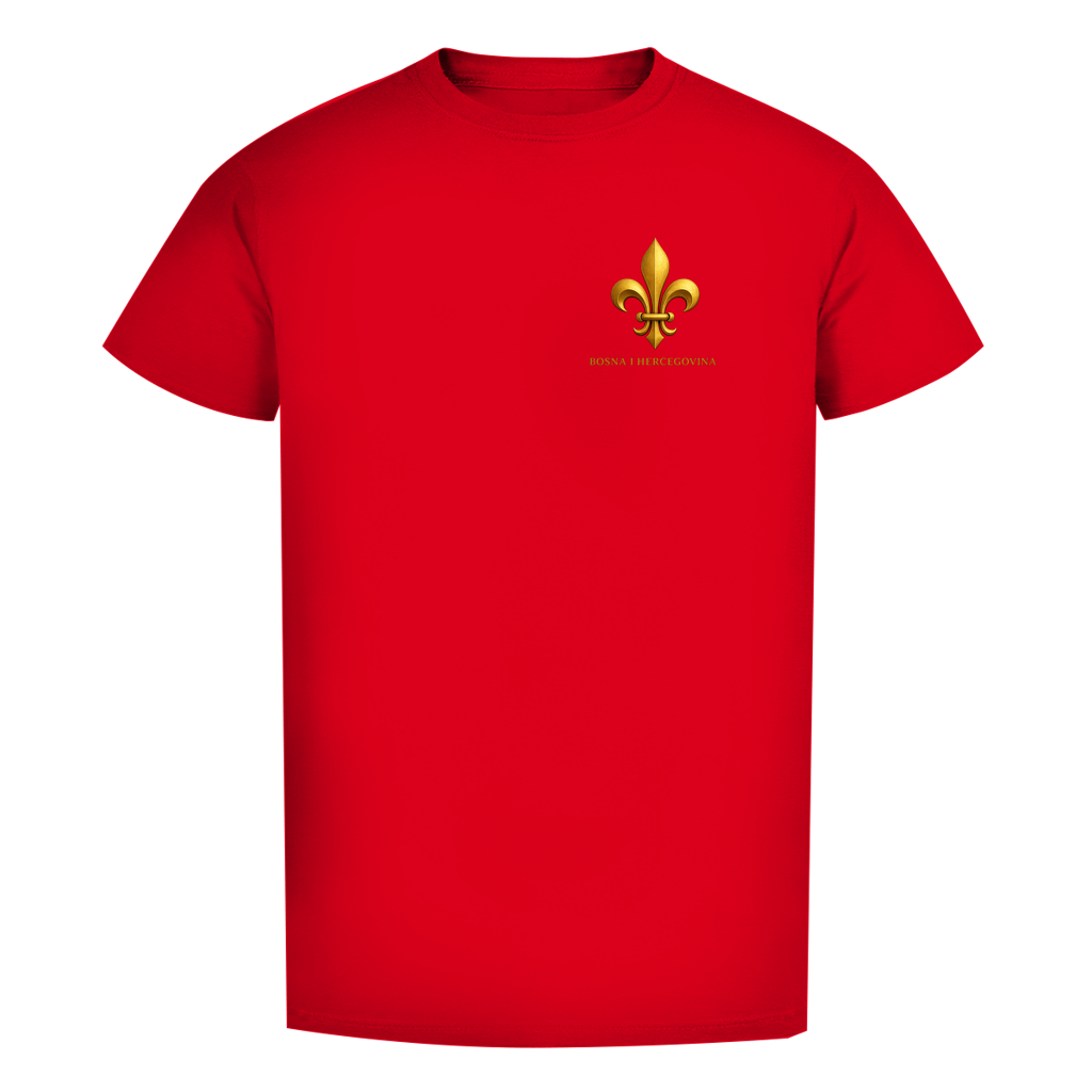 Herren Premium Bio T-Shirt Goldener Bosnischer Ljiljan