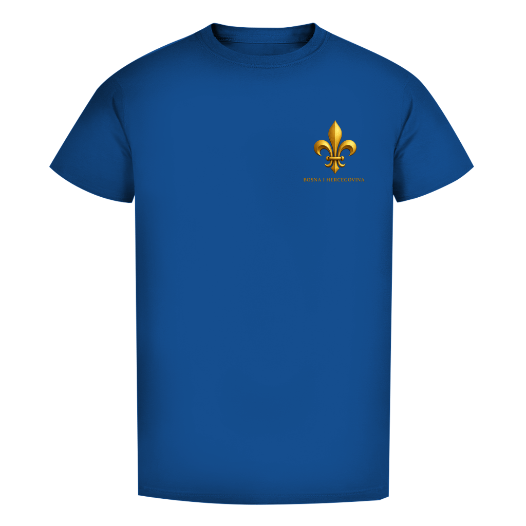 Herren Premium Bio T-Shirt Goldener Bosnischer Ljiljan