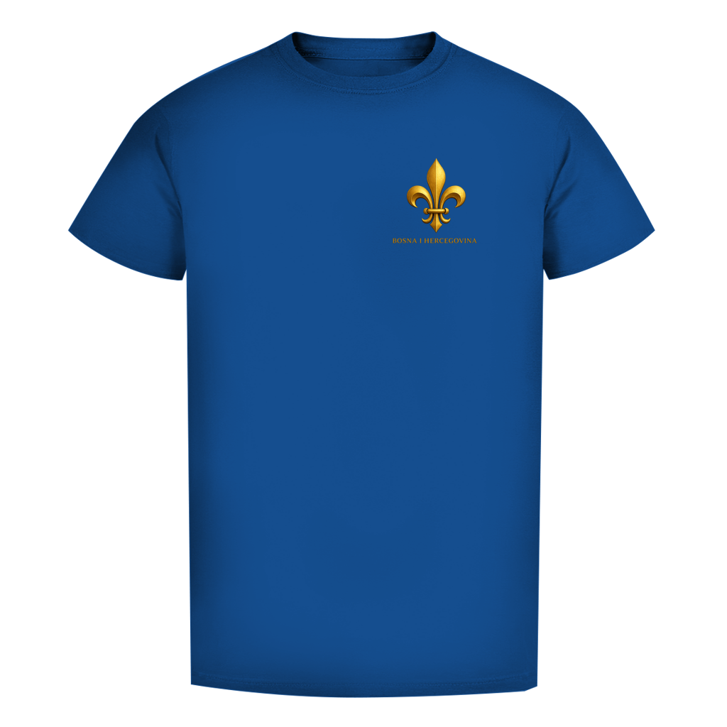 Herren Premium Bio T-Shirt Goldener Bosnischer Ljiljan