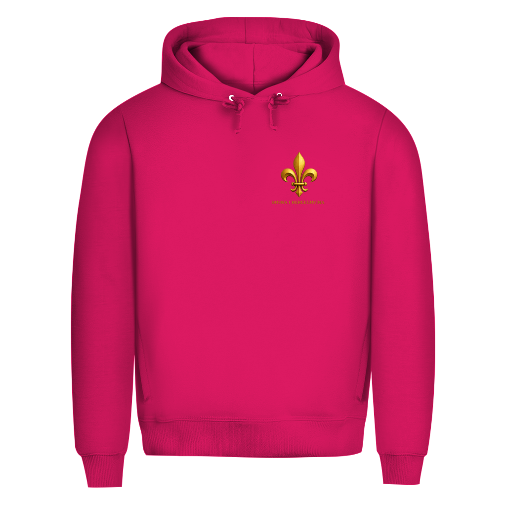 Herren Premium Bio Hoodie Goldener Bosnischer Ljiljan