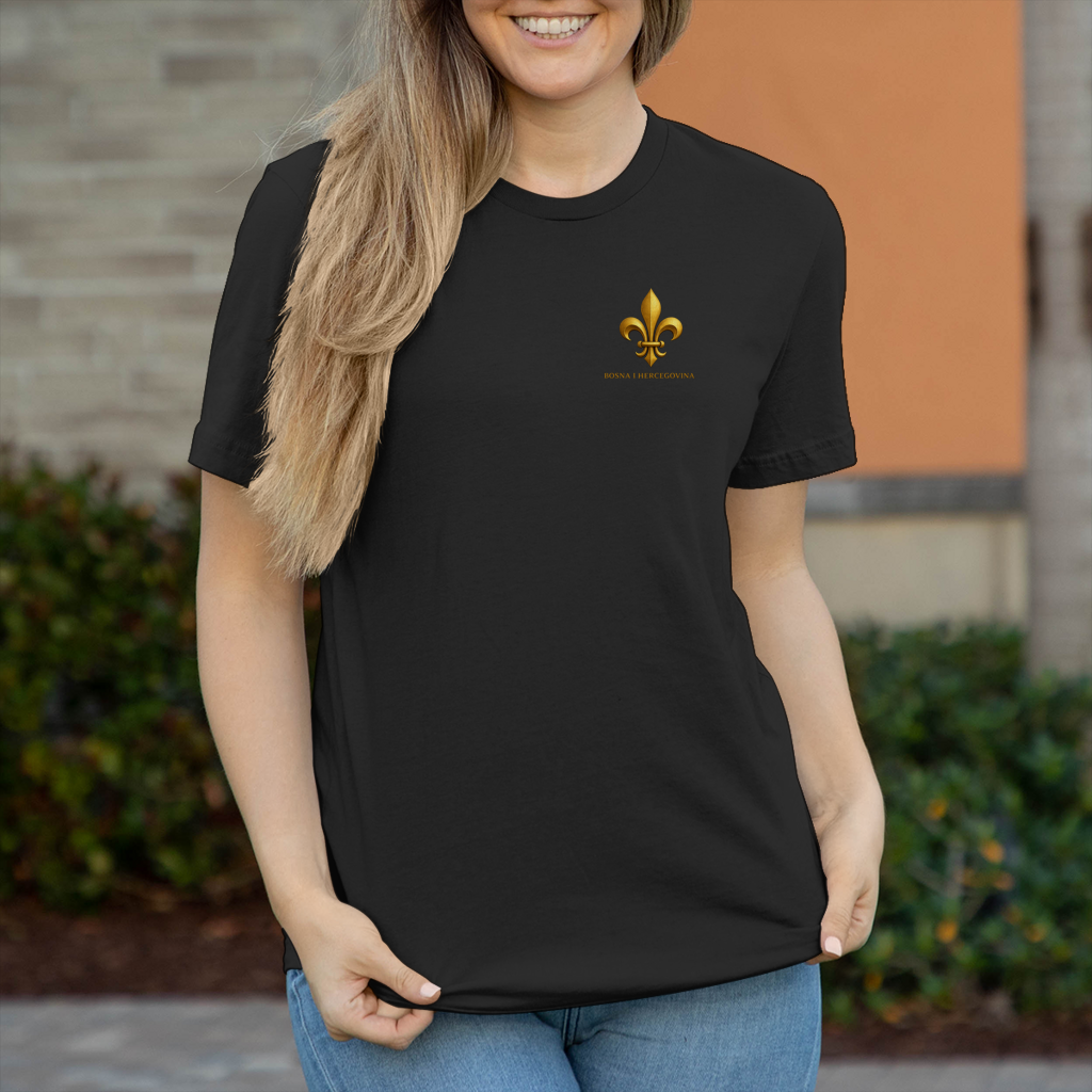 Damen T-Shirt Goldener Bosnischer Ljiljan
