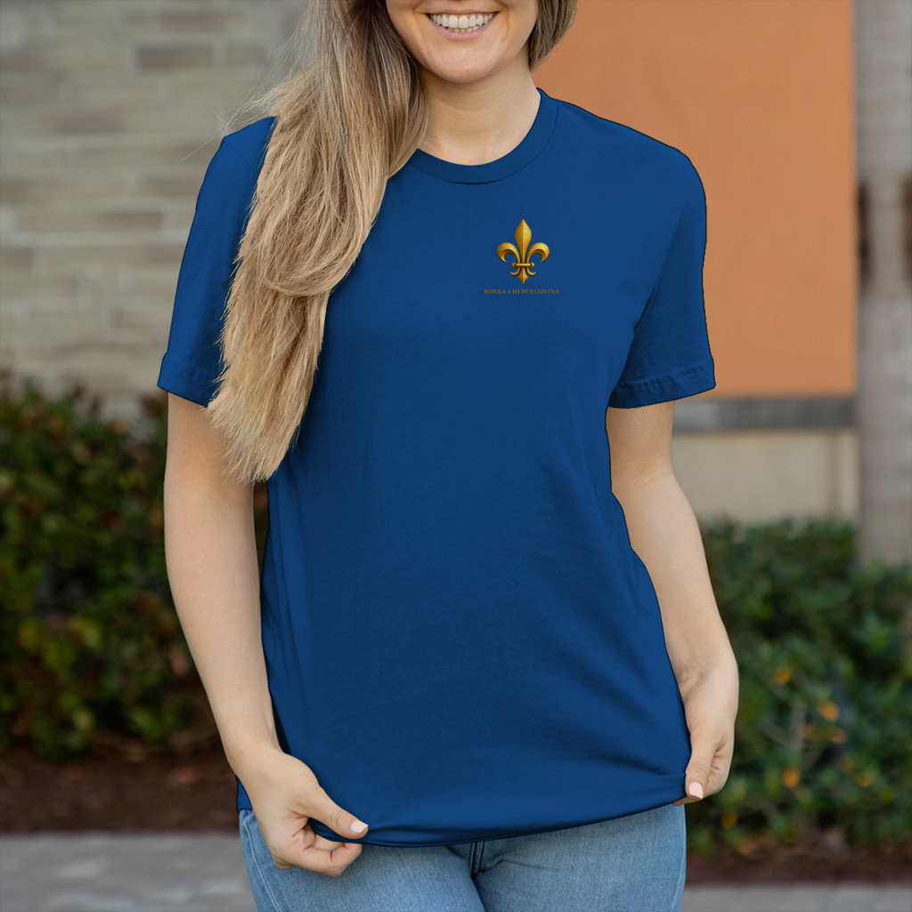 Damen T-Shirt Goldener Bosnischer Ljiljan