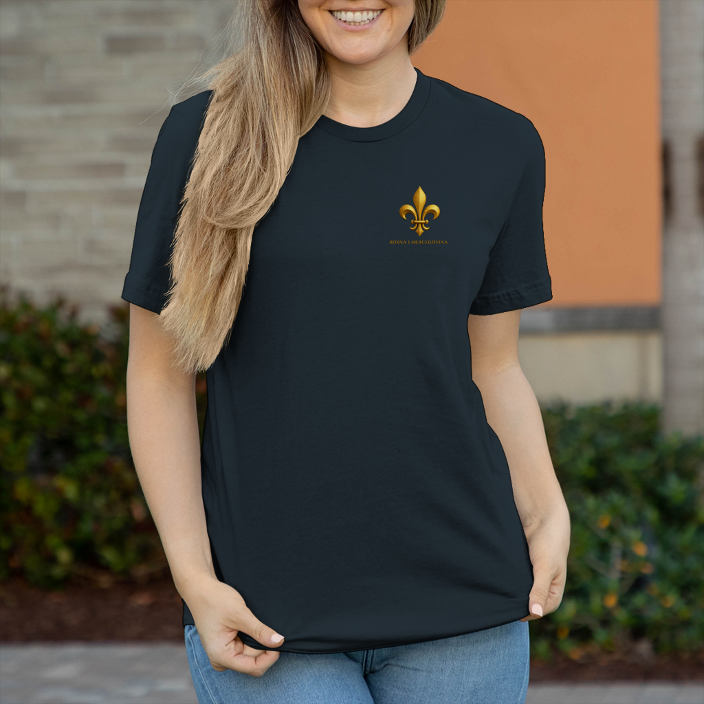 Damen T-Shirt Goldener Bosnischer Ljiljan