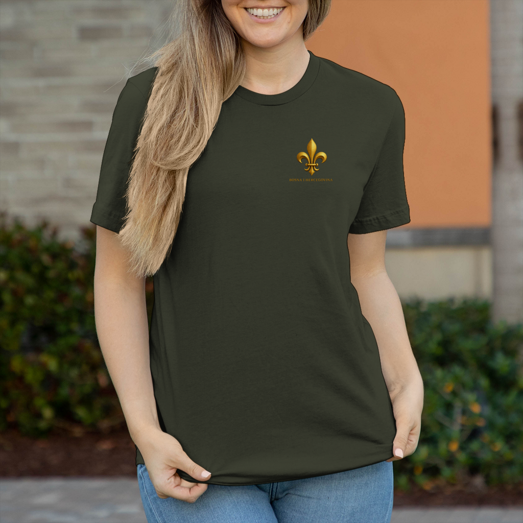 Damen T-Shirt Goldener Bosnischer Ljiljan