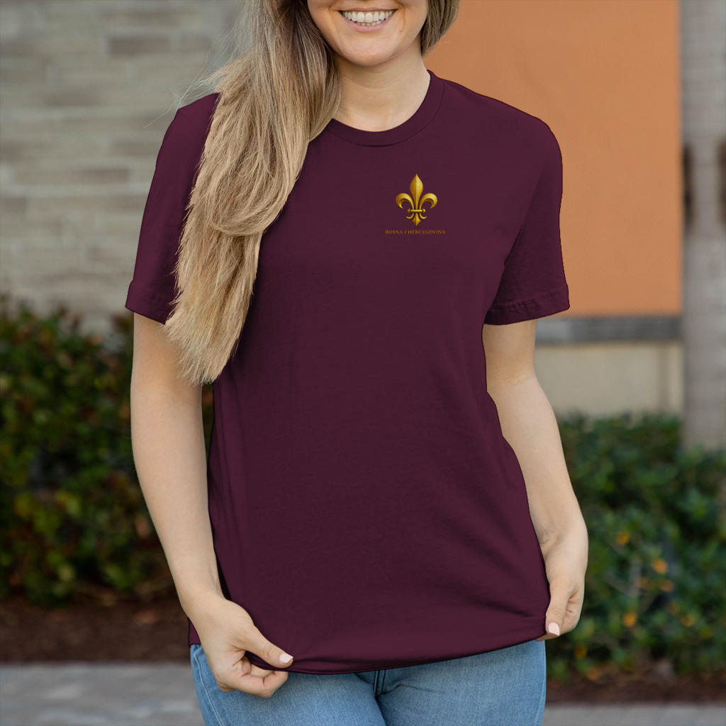 Damen T-Shirt Goldener Bosnischer Ljiljan