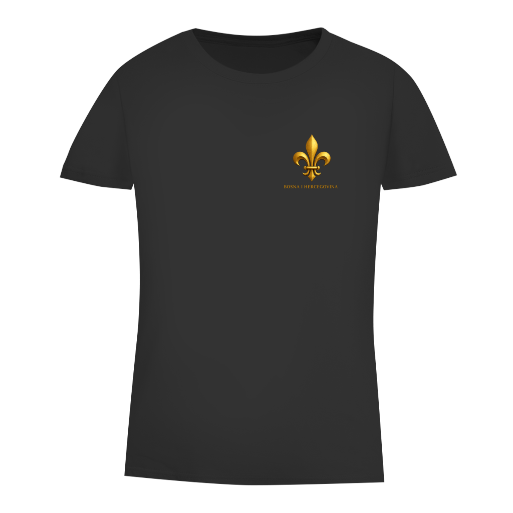 Damen Premium Bio T-Shirt Goldener Bosnischer Ljiljan