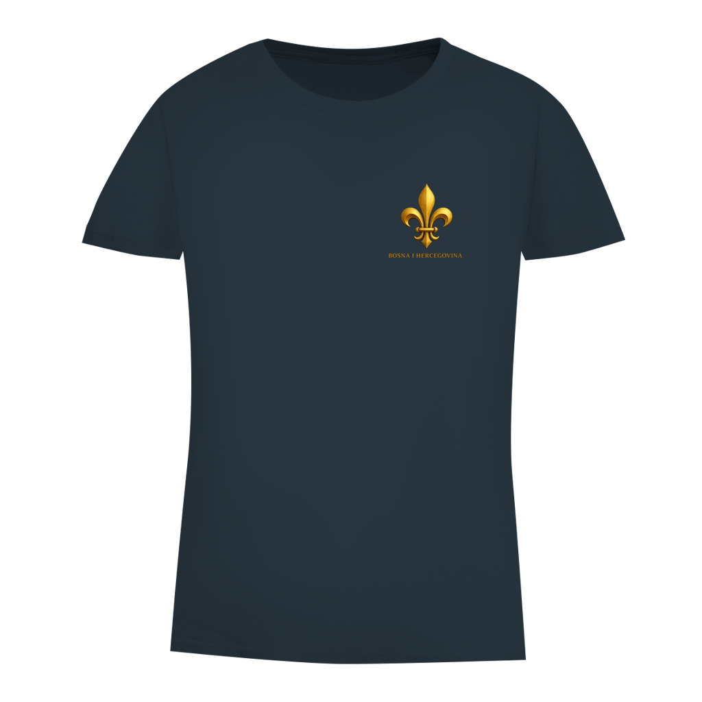 Damen Premium Bio T-Shirt Goldener Bosnischer Ljiljan