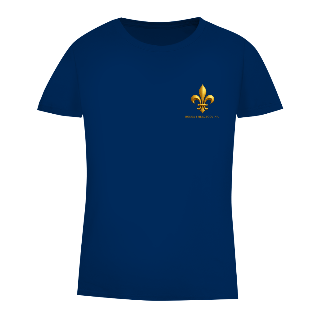 Damen Premium Bio T-Shirt Goldener Bosnischer Ljiljan