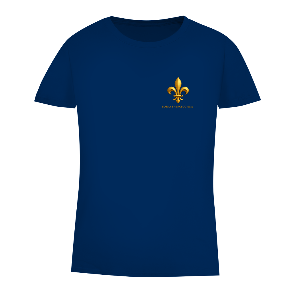 Damen Premium Bio T-Shirt Goldener Bosnischer Ljiljan