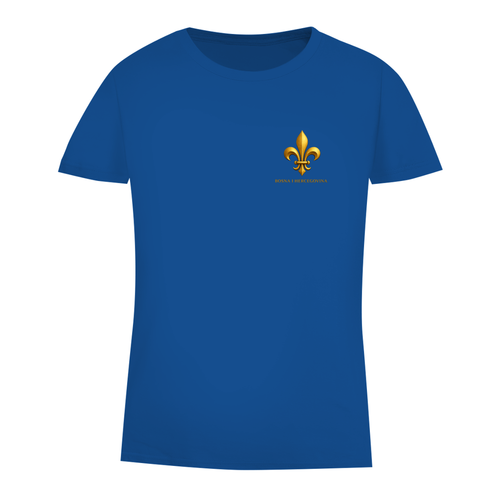 Damen Premium Bio T-Shirt Goldener Bosnischer Ljiljan