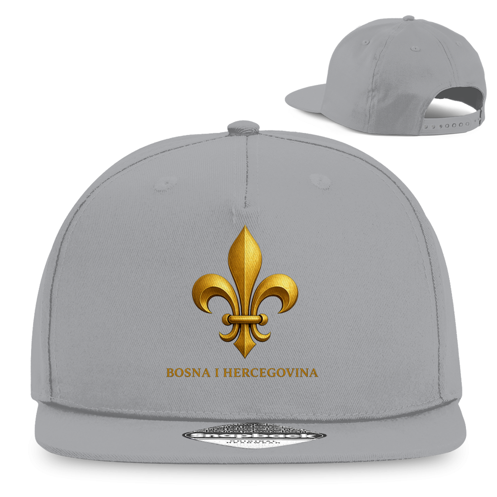 Snapback Rapper Cap Goldener Bosnischer Ljiljan