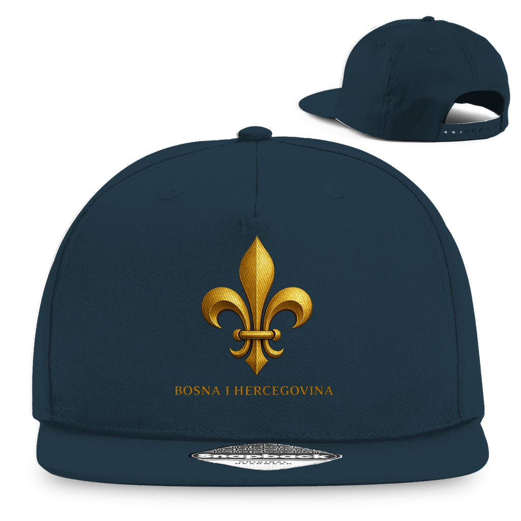 Snapback Rapper Cap Goldener Bosnischer Ljiljan