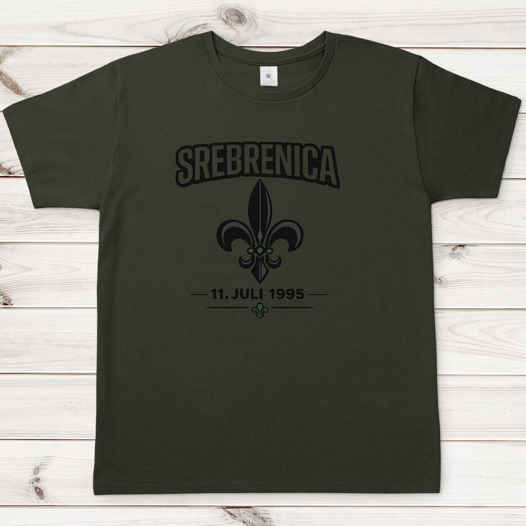 Herren T-Shirt Srebrenica Ljiljan
