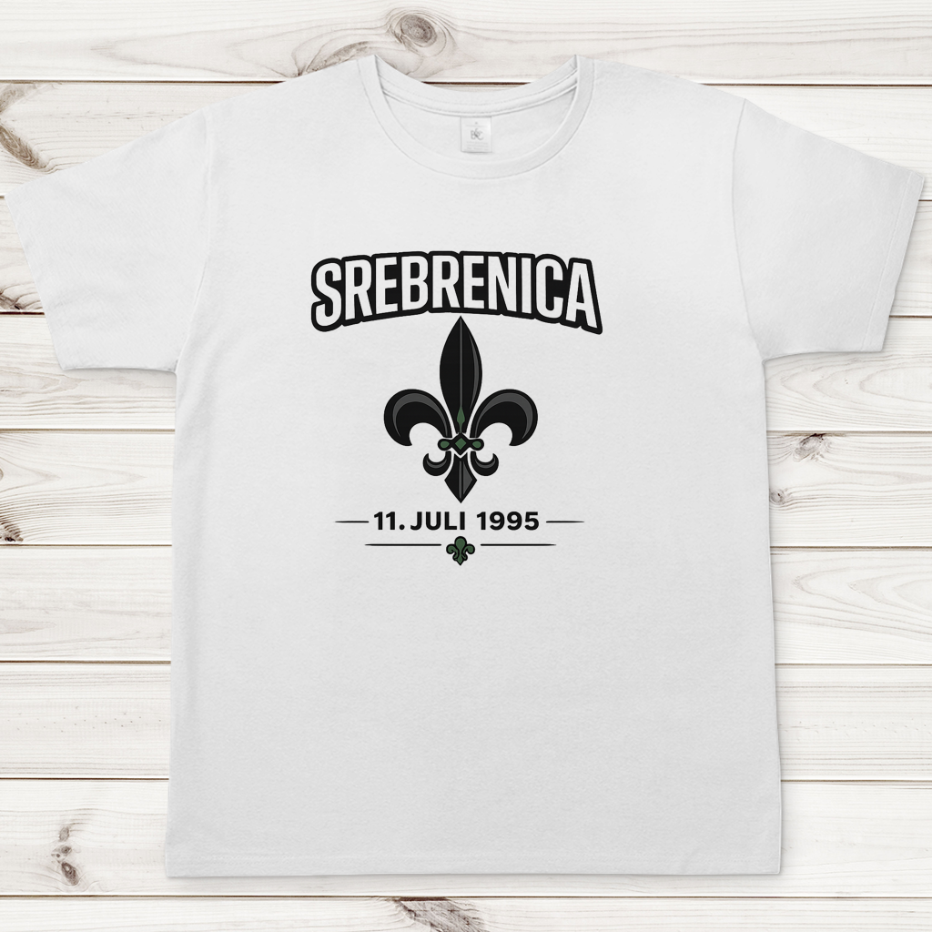 Herren T-Shirt Srebrenica Ljiljan