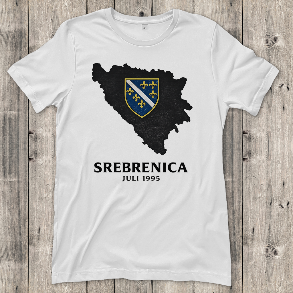 Ženska majica Srebrenica Crna