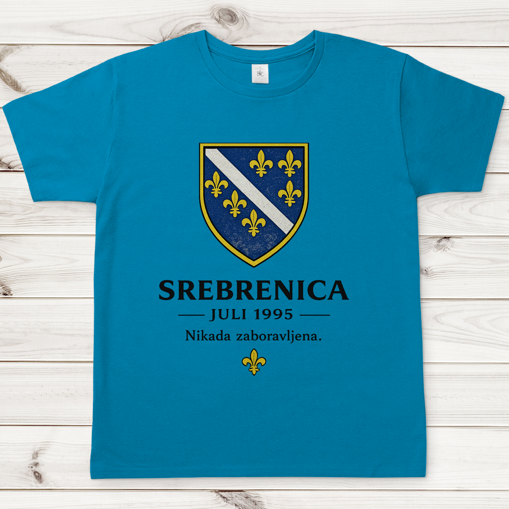 Muška majica Srebrenica Nikad Zaboravljena