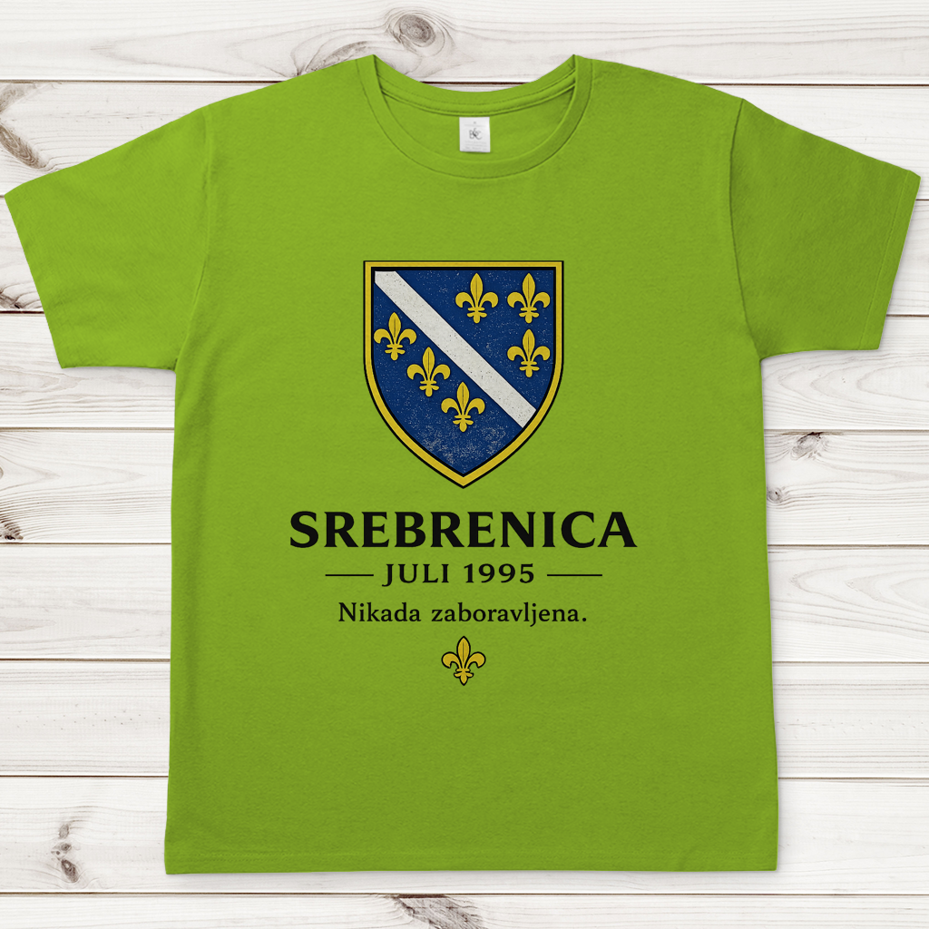 Muška majica Srebrenica Nikad Zaboravljena