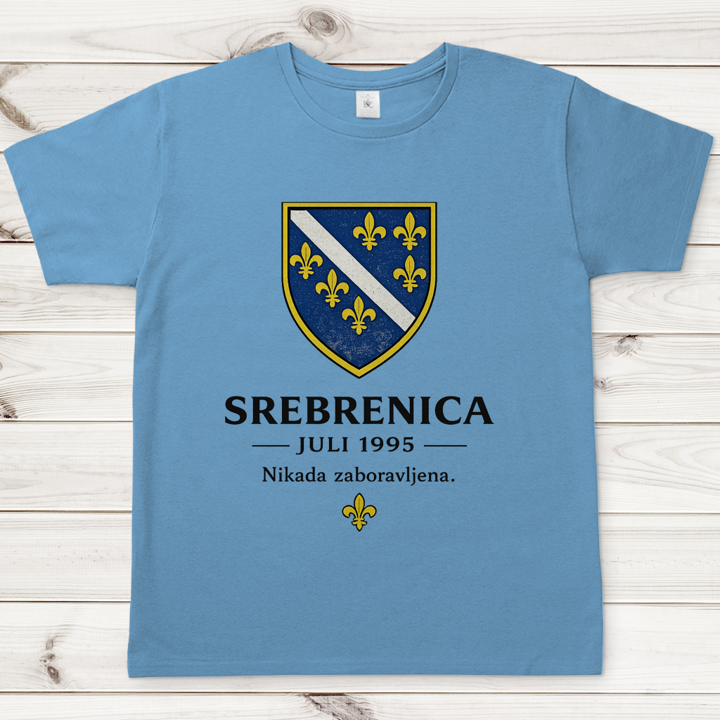 Muška majica Srebrenica Nikad Zaboravljena
