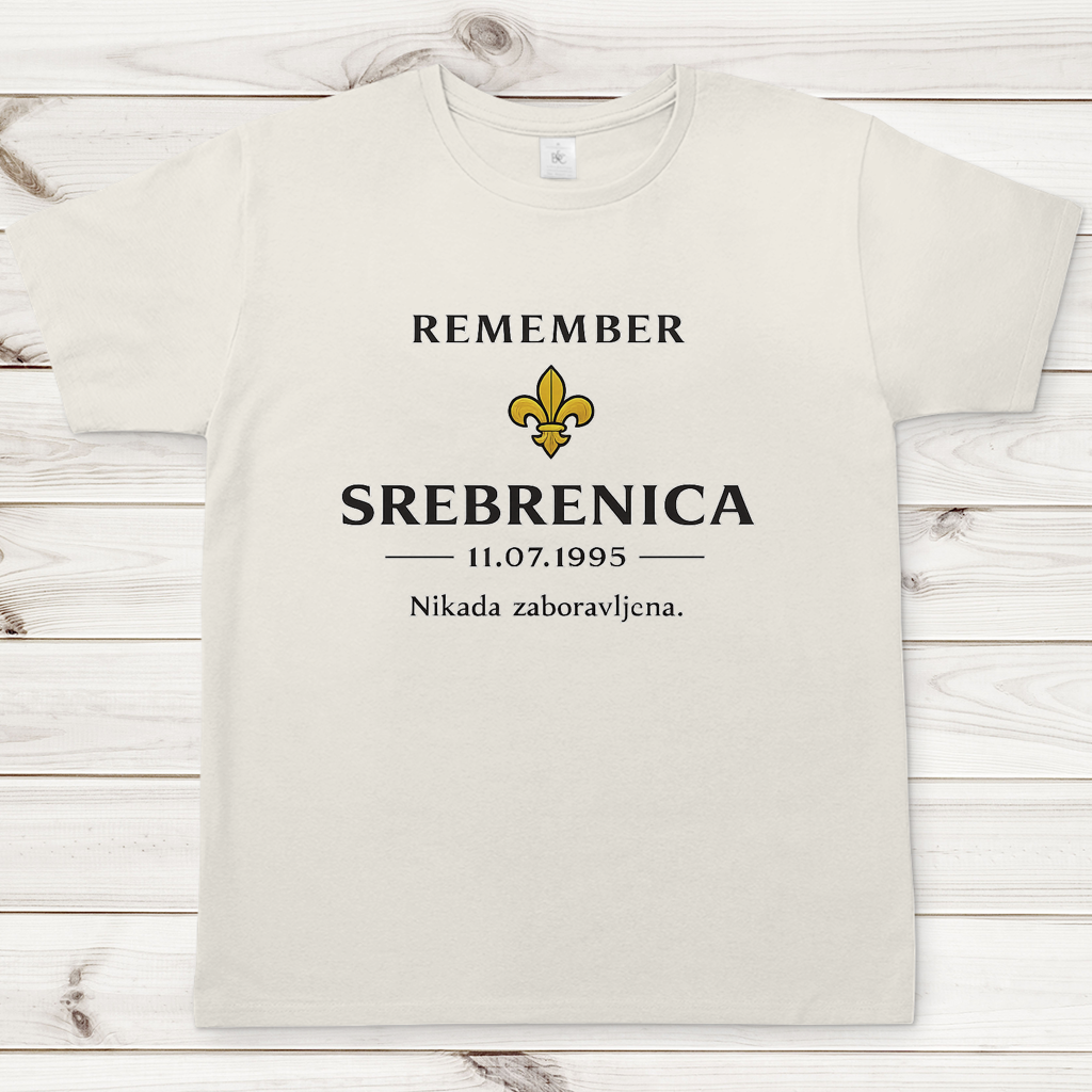 Herren T-Shirt Remember Srebrenica