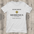 Damen T-Shirt Remember Srebrenica