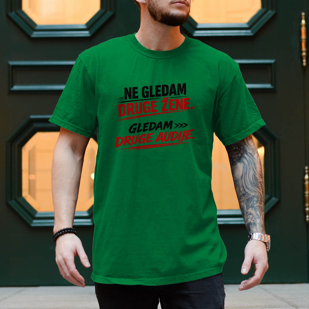 Herren T-Shirt Ne gledam druge zene