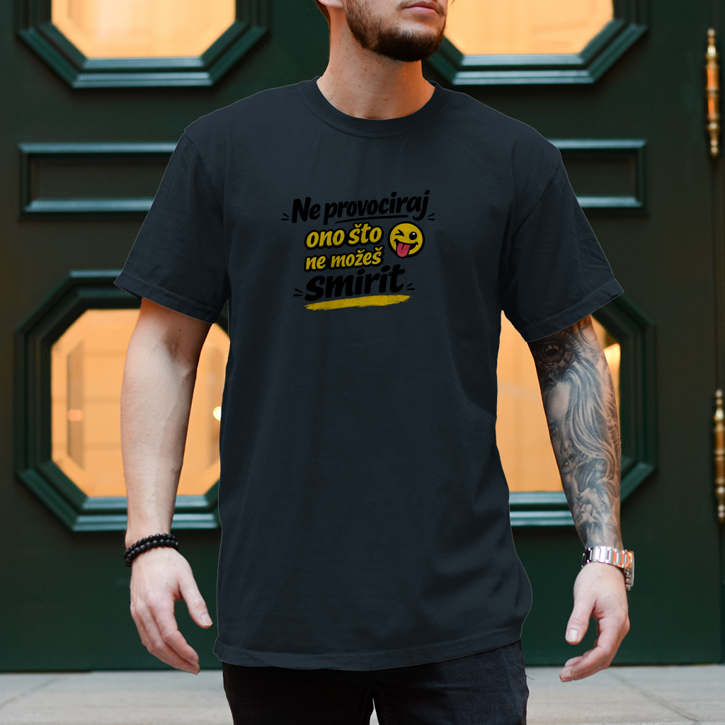 Herren T-Shirt Ne provociraj